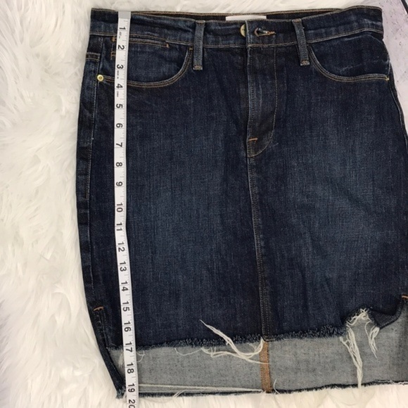 FRAME DENIM Raw Hem Catamaran Jean Skirt sz 27 - Picture 14 of 15